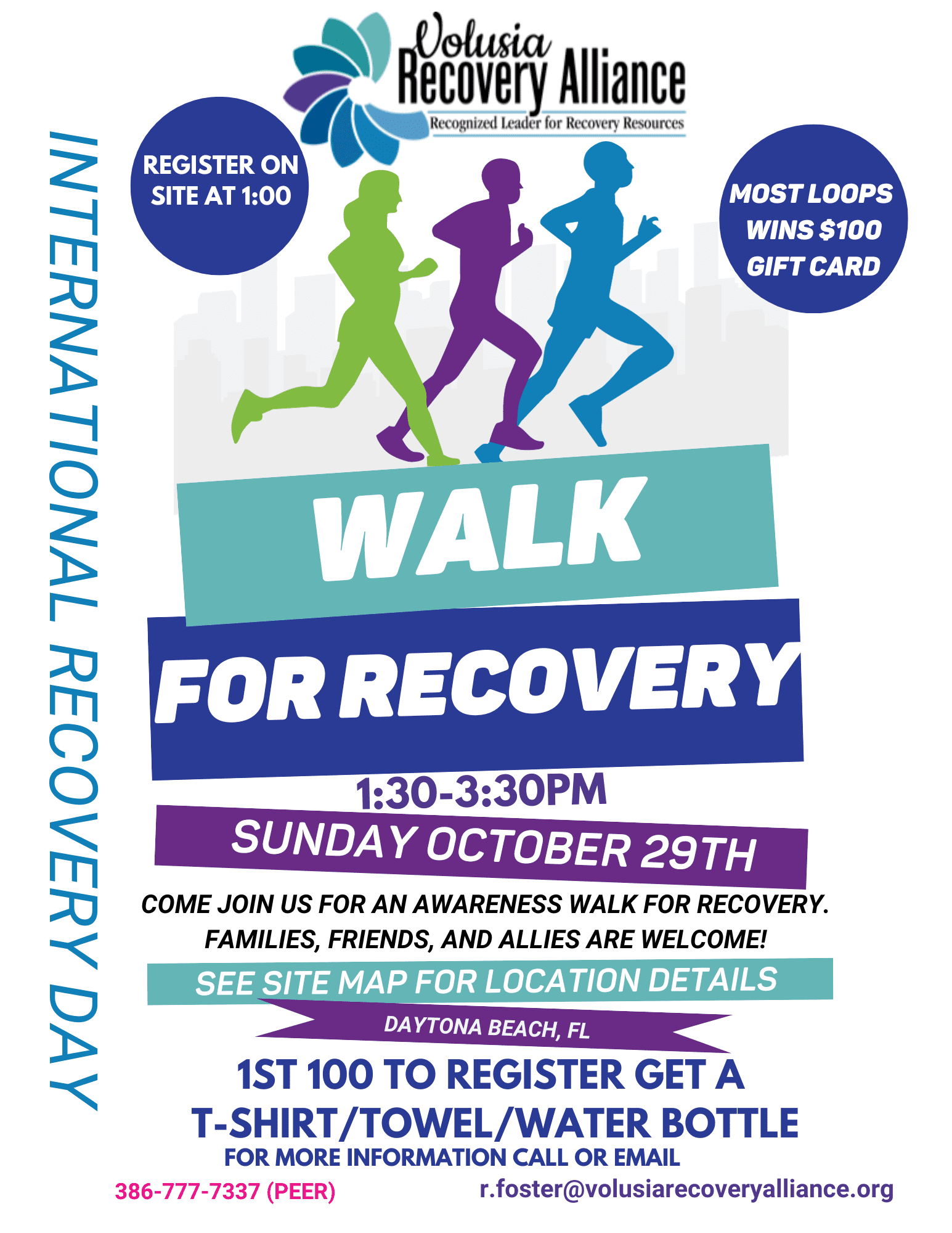 walk for recovery posters
